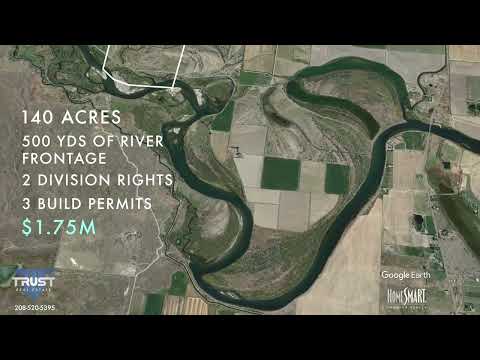 Land with River Frontage in Menan, ID - Near 1K Acres!