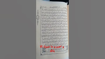 و اصبر وما صبرك الا بالله #القرآن_الكريم #السعودية #المغرب #الجزائر #مصر #العراق #quran #تلاوات #قطر