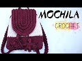 BOLSO CROCHET MOCHILA TRAPILLO 🔴