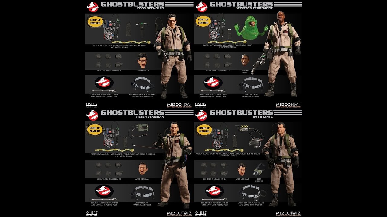 Mezco Toyz ONE:12 COLLECTIVE Ghostbusters Deluxe Box Set - YouTube