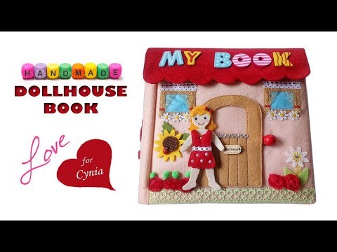 92. Quiet book „MY BOOK“ / Dollhouse book / Activity book / Busy book - handmade by Petra Radic, MFD