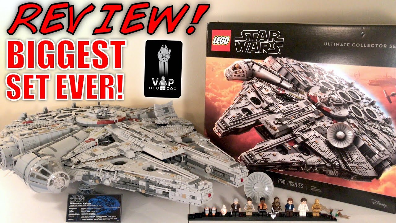 LEGO Star Wars UCS MILLENNIUM FALCON Review! | BIGGEST LEGO SET | INCREDIBLE! - YouTube