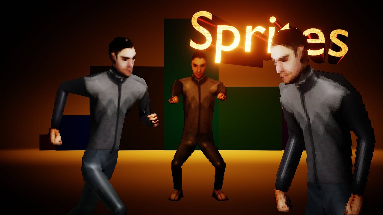 Sprites 2D ... but 3D - Dynamic 3D Billboarding - Blender Addon - YouTube