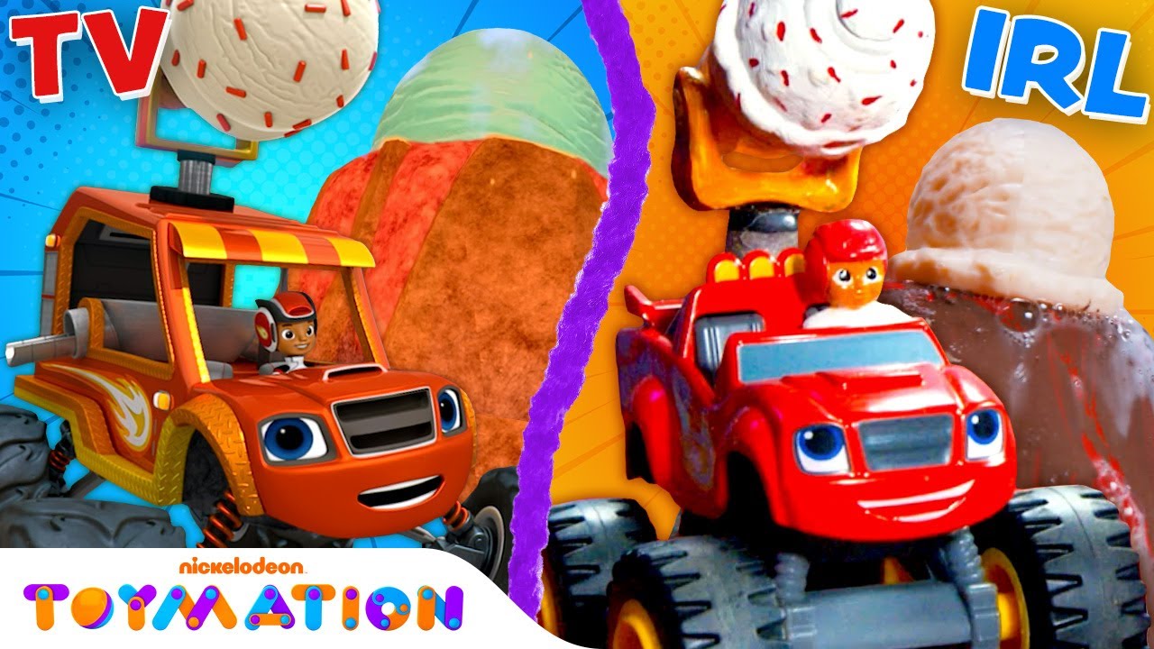 Blaze Stops the Volcano Eruption! | Blaze and the Monster Machine Toys | Toymation