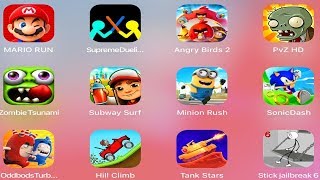 Mario,SupremeDuelist,AngryBirds,PvZ,ZombieTsunami,SubwaySurf,Minion,Sonic,Oddbods,Stick screenshot 5