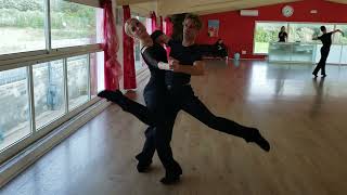 Oksana Zaver & Mirko Gozzoli. Lessons. International Tango. Lesson With Mirko. Slower Speed.