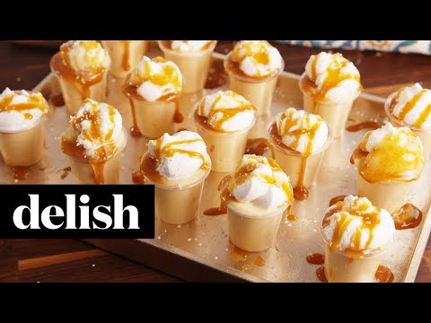 Salted Caramel Pudding Shots | Delish