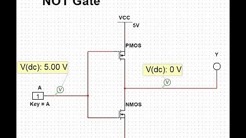 #shorts #cmos #notgate #inverter #schematics #simulations #multisim  CMOS NOT Gate/Inverter