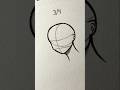 How to draw girl head tutorial ✨ #shorts