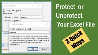 How to Password Protect an Excel File (In Hindi)