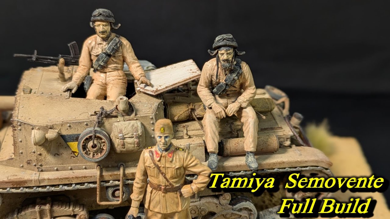 Full Build Tamiya Italian Semovente M40 North Africa / イタリア セモベンテ 北アフリカ 制作 ( English Sub )