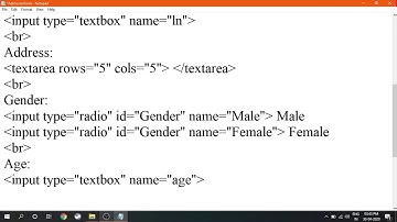 How to create an admission form in HTML