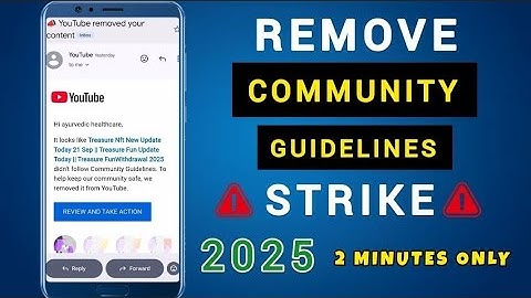 YouTube Warning Strike Kaise Hataye 2025 || How to Remove Warning Strike on YouTube #strike #youtube