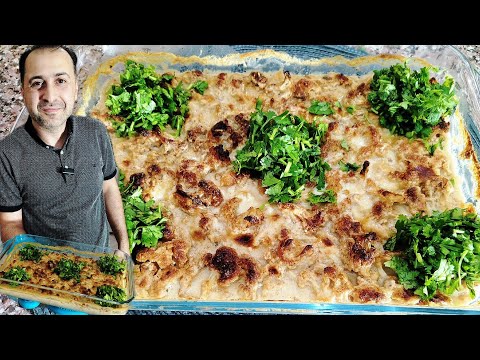 بعشرة دقائق أطيب أكلة زهرة بالطحينة ممكن تعملها