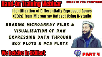 Exploring Microarray Derived Gene Expression Data Using R-programming | Webinar (PART-4)