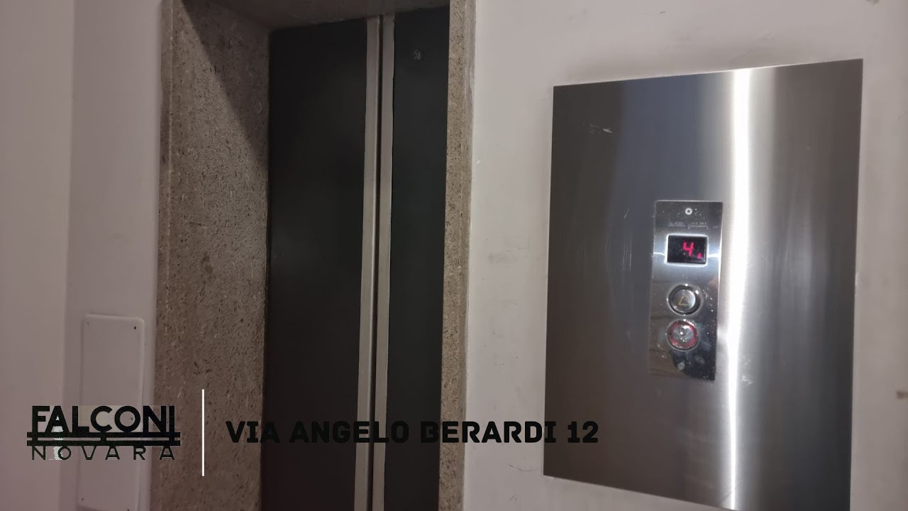 BUSTED: 1980's Falconi (mod. Capozza) traction elevator@Via Berardi 12, Taranto, Italy