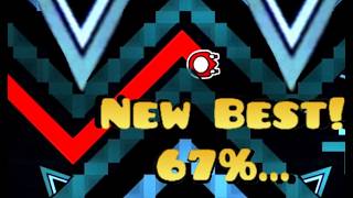 Sonic Wave 67% (JUMP FROM BLOODBATH) (NEW HARDEST) - Geometry Dash
