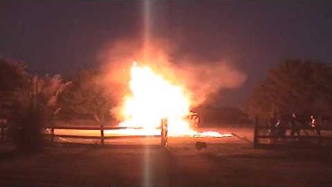 Flaming Arrow Lights Bonfire!