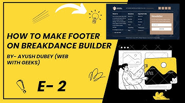 How To Make Footer On Breakdance Builder. #wordpress #trending #webdevelopment #divibuilder