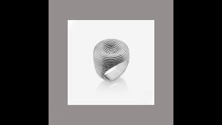 Silver Ring 2  Design with Revolve Technique Jewel Matrix & Rhino CAD Tutorial 💍✨