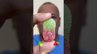 👂ASMR SWEDISH CANDY SOUR CANDY MIX LIME + RASPBERRY FLAVOR EATING SOUNDS👂#shorts #asmr