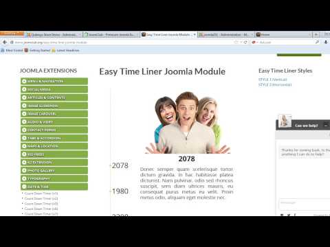 Scrollable Timeline Joomla Module