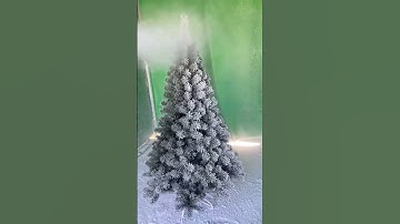 How to flock a Christmas Tree (The Quickly way!) #christmas #christmastree #shortsvideo #video