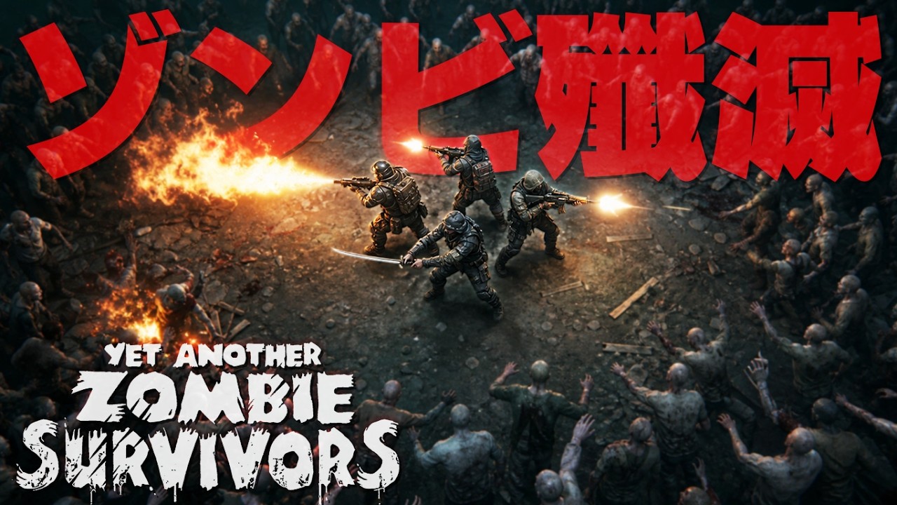 ヴァンサバ系のゾンビサバイバルゲームが正式リリースされたので遊んだら楽しすぎたwww「Yet Another Zombie Survivors」実況プレイ