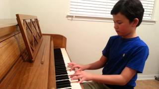8 Year Old Louis Geer Playing Etude In A Minor