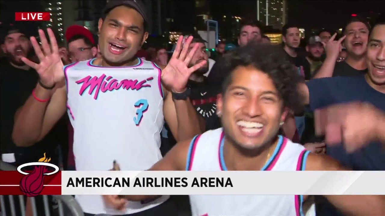 Miami Heat fans celebrate new Miami Viceinspired look YouTube