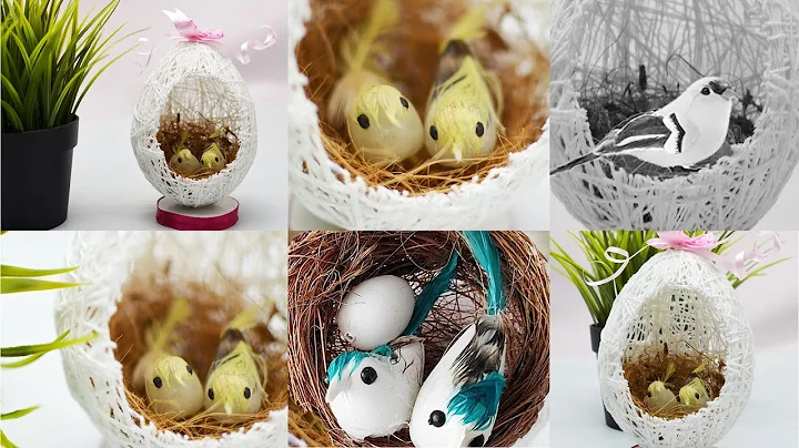 Bird nest | DIY HUT | Showpiece | Best out of waste | Simple and Easy Craft with thread