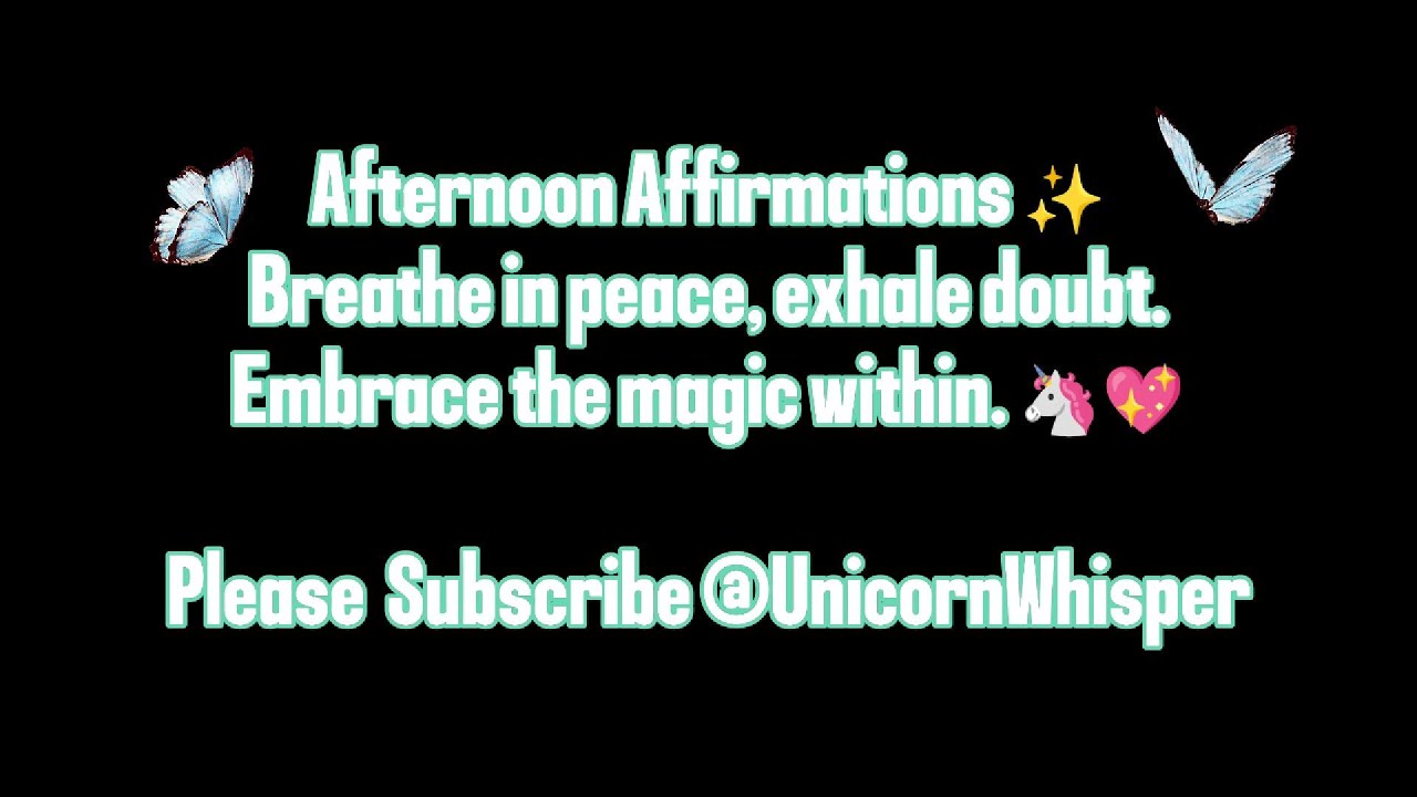 Afternoon Affirmation Check-In | Midday Mindfulness & Positive Energy ...