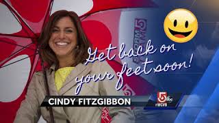 Wishing Cindy well: Get back on your feet soon!