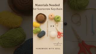 Handmade Scarecrow Keychain – Autumn Crochet Rituals by AmyLiva