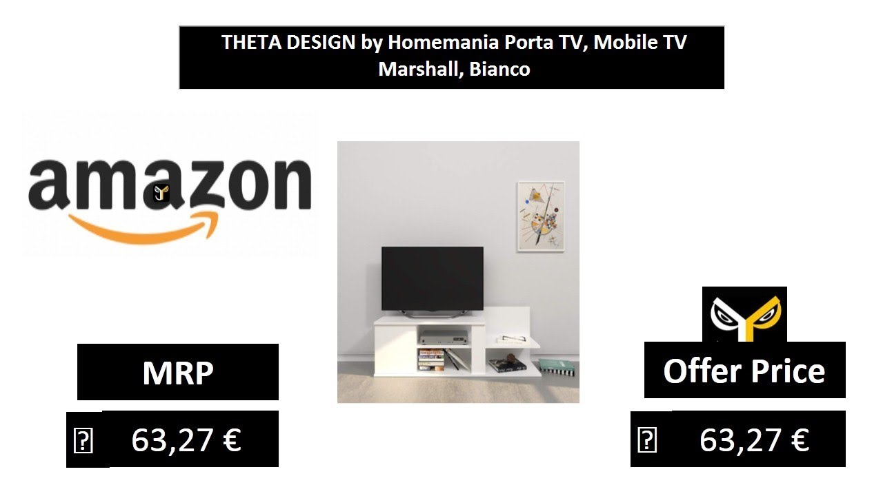 Sumatra THETA DESIGN by Homemania Bianco Porta TV Sumatra THETA DESIGN by Homemania Bianco Porta TV
