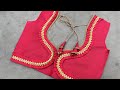 New Blouse Back Neck Design Cutting And Stitching \\ Blouse \\ Simple Neck Cutting And Stitching