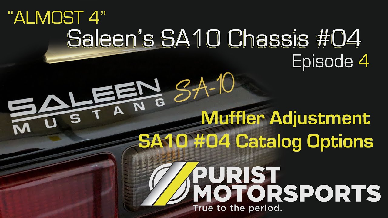 1993 Saleen SA10 04  Muffler Adjustment and Suspension Options