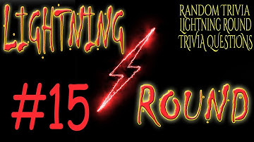 LIGHTNING ROUND #15 - random trivia lightning round questions! ( ROAD TRIpVIA- Episode 893 )