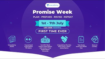 Promise Week Offer by Unacademy | Mahipal Rathore