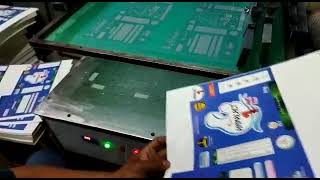 Spot UV screen print machine