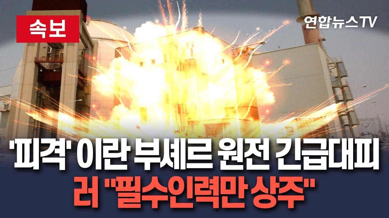 [🔴속보] '피격' 이란 부셰르 원전서 직원 추가 긴급대피…러시아, 원자로 건설인력 필수인력만 남기고 철수 / 연합뉴스TV(YonhapnewsTV)