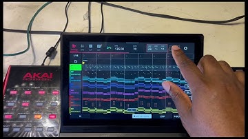 The Akai Force  software on the Mighty MPC X