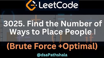 LeetCode 3025 | Find the Number of Ways to Place People I | Java | hindi | Daily Challenge