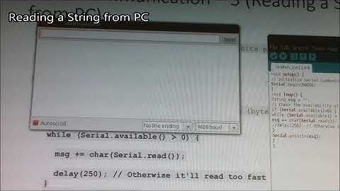 Arduino Practicle - Lab Sheet 06 - 7 Serial Communication (Reading a String from PC)