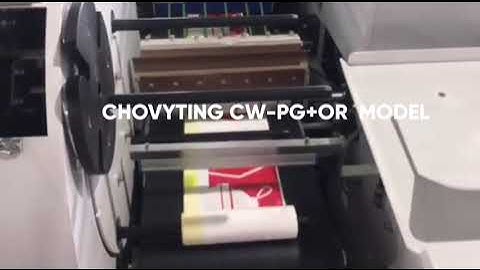 CHOVYTING CW-1000PG+OR Fully automatic interleaved overlap drawstring rolling bag making machine