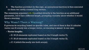 Understanding the outer Function in R: Why No Warning for Outer Recycling?