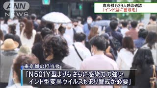 16日連続で前週を下回る　東京都で539人の感染確認(2021年5月30日)