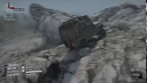 Spintires: MudRunner UAZ Island Map Water Crossing and Hill Climb