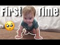 BABYS FIRST TIME CRAWLING & FIRST WORDS!!! *I had a mental breakdown*