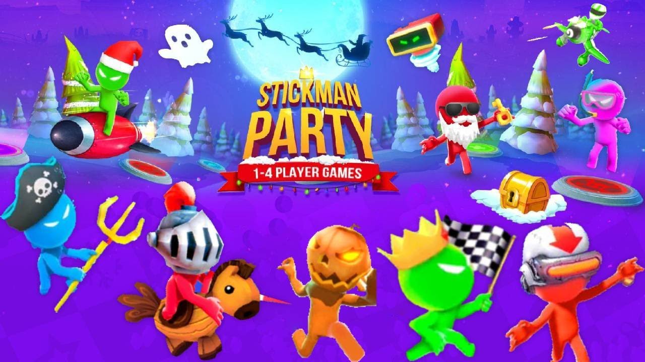 Hello friends! - Stickman Party - 2 3 4 Player Mini Games
